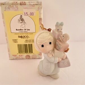 Vintage Ornament Precious Moments Bundles of Joy ornament